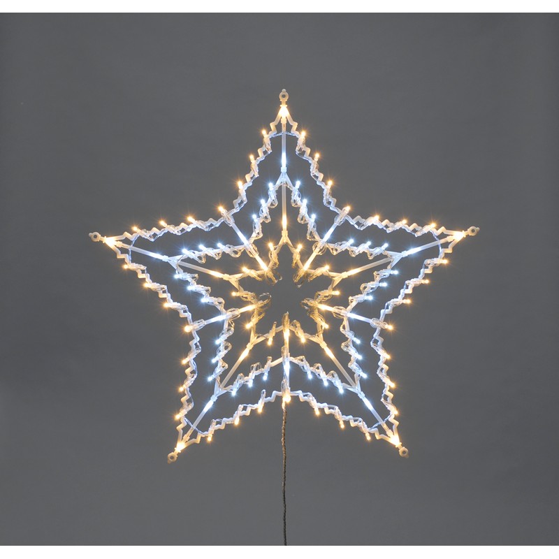 Feature Star Christmas Light Animated White & Warm White Outdoor 100 LED 