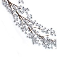 See more information about the Berries Garland Christmas Decoration Silver - 130cm 