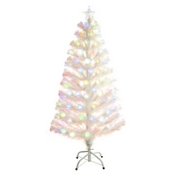 See more information about the 3ft Fibre Optic Christmas Tree Artificial - White with LED Lights Multicoloured 