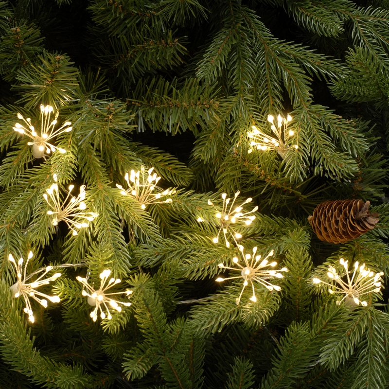 Starburst Fairy Christmas Lights Animated Warm White Outdoor 400 LED - 5.7m 