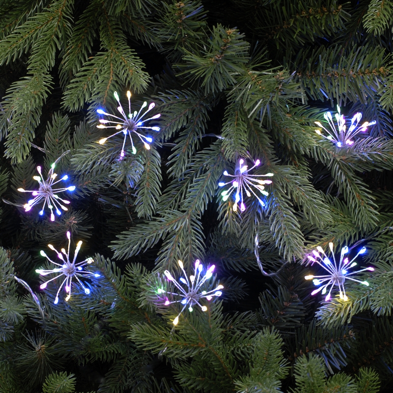 Starburst Fairy Christmas Lights Animated Multicolour Outdoor 400 LED - 5.7m 