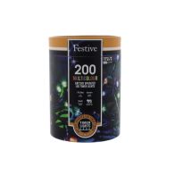 See more information about the Christmas String Fairy Lights Multifunction Multicolour Outdoor 200 LED - 19.9m 