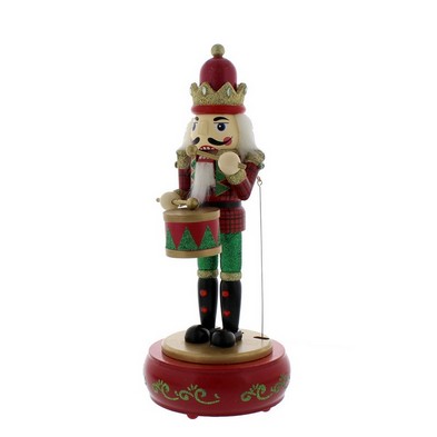 See more information about the Animated Nutcracker Christmas Decoration Red & Gold - 32cm 