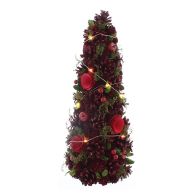 See more information about the 1ft Berries & Cones Christmas Tree Artificial - Green & Red with LED Lights Warm White