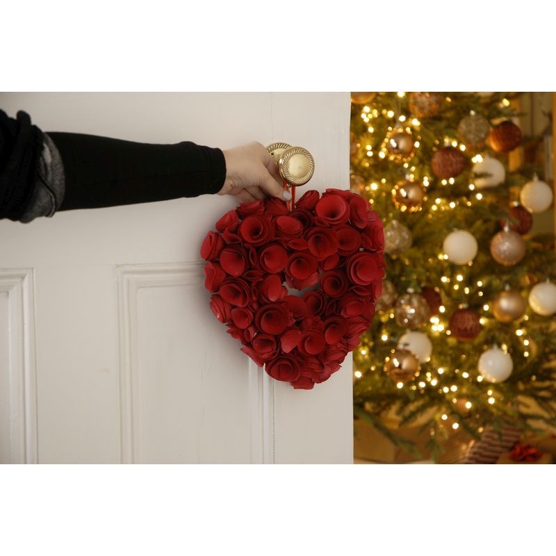 Roses Hanging Decoration Red 25cm