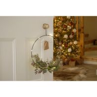 See more information about the Natures Foliage Indoor Illuminated Wreath Green 37cm