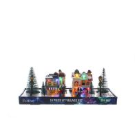 See more information about the Miniature Christmas Scene Ornament Multifunction Multicolour Indoor LED - 13cm 