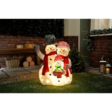 See more information about the LED Christmas Snow Family With Timer - 79cm