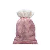 See more information about the Christmas Sack Pink with Sequin Pattern - 70cm 