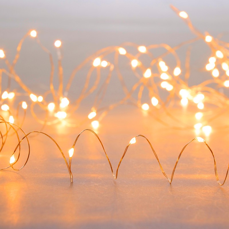 Dewdrop Fairy Christmas Lights Multifunction Amber Indoor 200 LED - 9.95m 