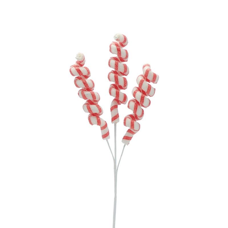 Candy Cane Pick Stem Christmas Decoration Red & White - 59cm 