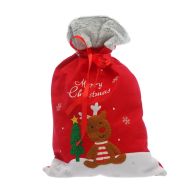 See more information about the Christmas Sack Red with Reindeer Pattern - 70cm 