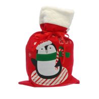 See more information about the Christmas Sack Red with Penguin Pattern - 70cm 