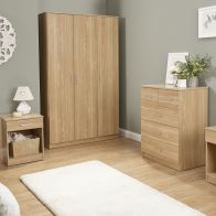 See more information about the Panama 4 Piece Bedroom Furniture Set Natural Extending Table