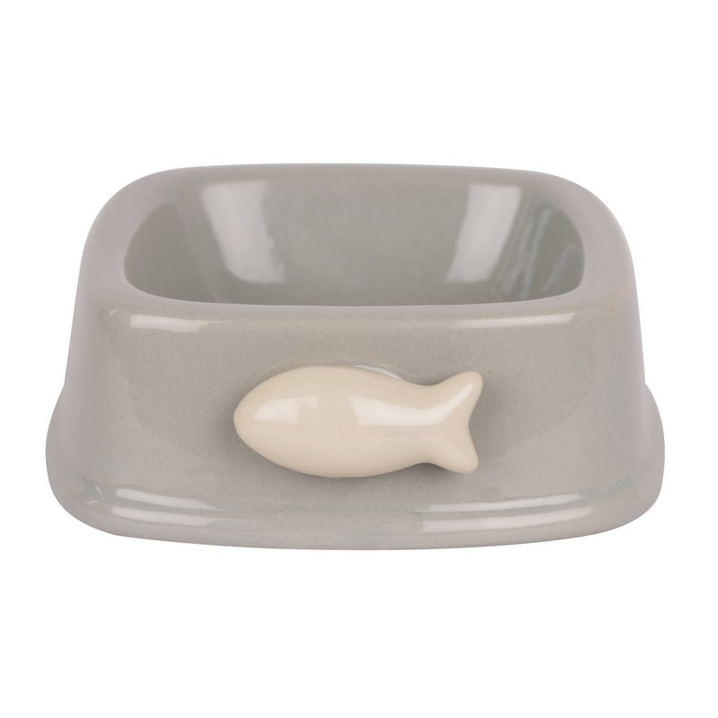 Cat Bowl Beige Ceramic 14.5cm by Banbury