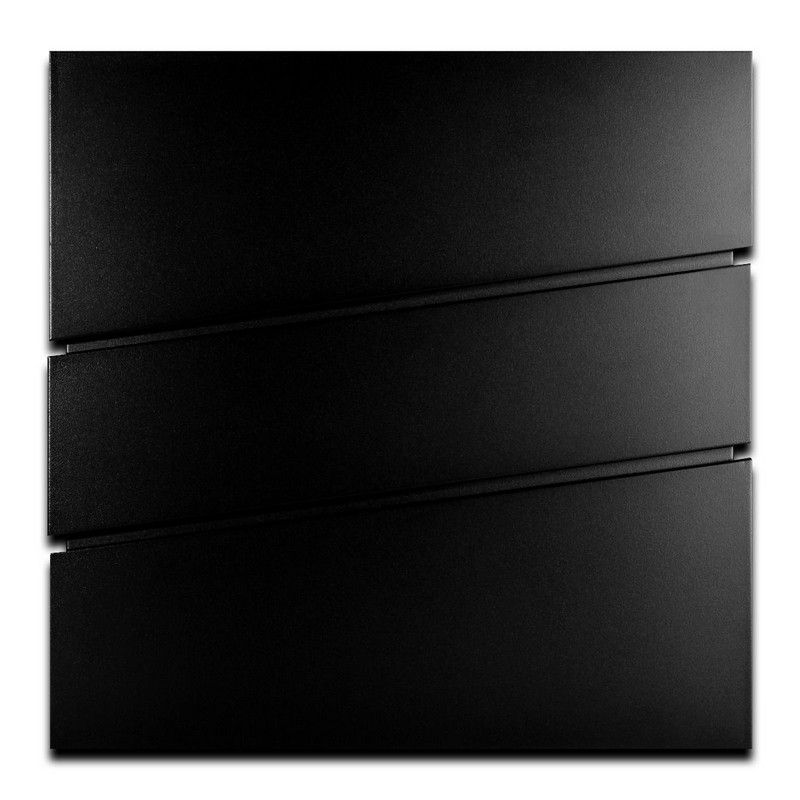 Statement Letterbox Stainless Steel Black 40cm