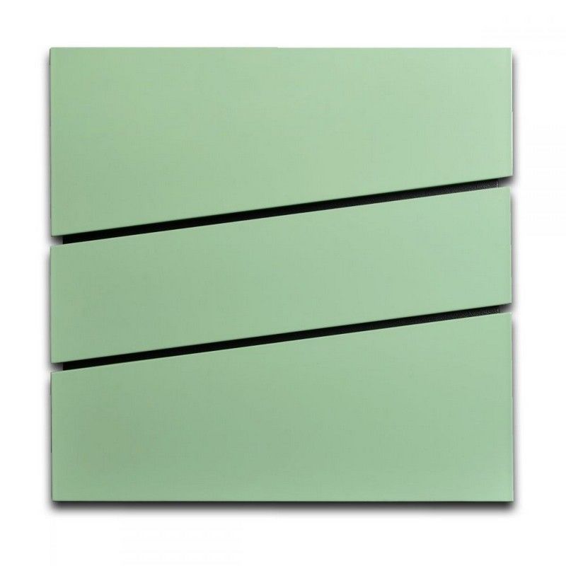 Statement Letterbox Stainless Steel Chartwell Green 40cm