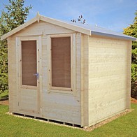 See more information about the Shire Peckover 8' x 8' Apex Log Cabin - Budget 19mm Cladding Tongue & Groove