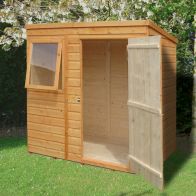 See more information about the Shire Hampshire 6' 5" x 4' 5" Pent Shed - Premium Dip Treated Shiplap