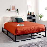 See more information about the Platform Small Double Bed Black Metal