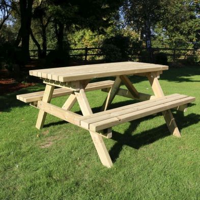 Croft Deluxe 6 Seat 1.8M Rectangle Picnic Table