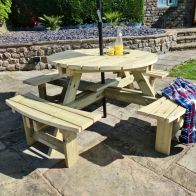 See more information about the Croft Westwood 8 Seat Circle Picnic Table