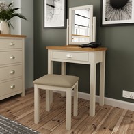 See more information about the Westbridge Light Oak & Dove Grey 1 Drawer Dressing Table