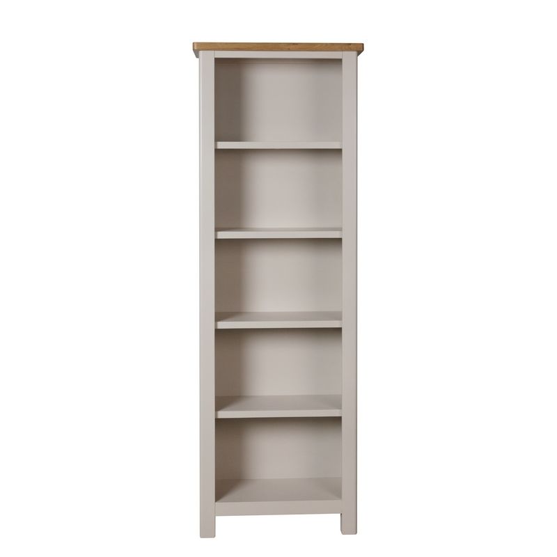 Westbridge Light Oak & Dove Grey Bookcase With 5 Shelves