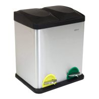 See more information about the Wensum 30L Stainless Steel Kitchen Recycle Pedal Bin 2 Compartment