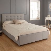 Regal King Size Ottoman Bed Grey