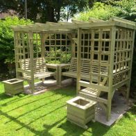See more information about the Riviera Garden Arbour by Croft - 7 Seats