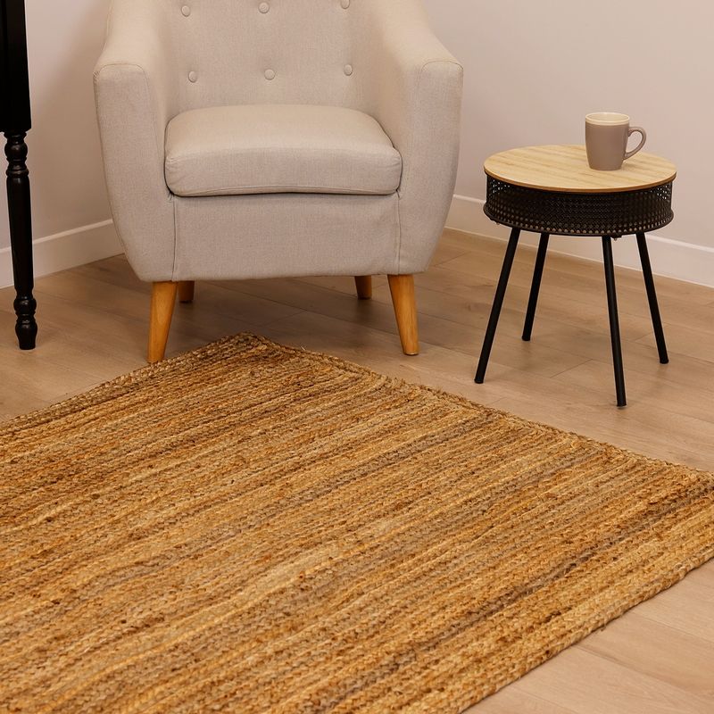 Wensum Rug Jute Hallway Runner Mat Carpet - 100 x 150cm