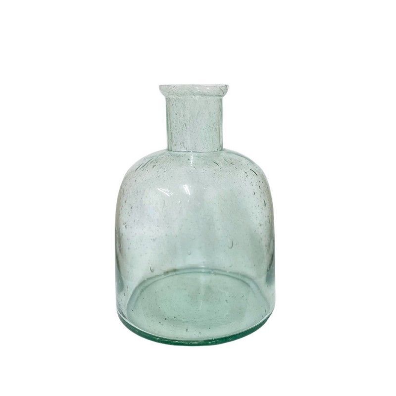 Vase Glass with Bubble Pattern - 20cm