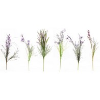 See more information about the 5x Wild Flower Artificial Stem Purple - 66cm