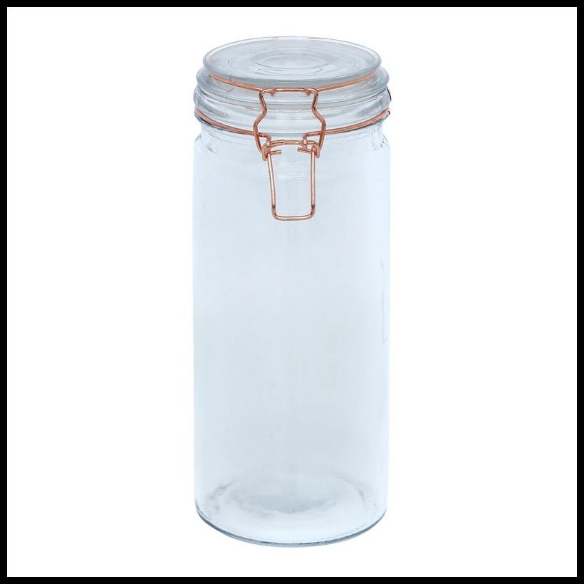 Glass Jar Clip-top Lid 1.96 Litres - Clear