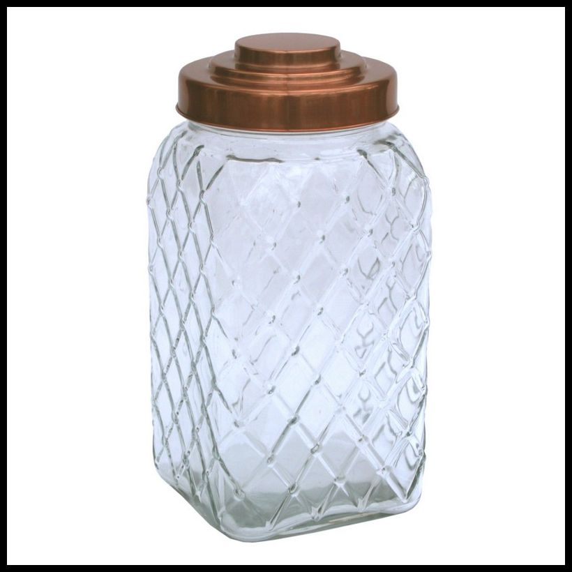 Glass Jar Twist Lid 5.88 Litres - Clear
