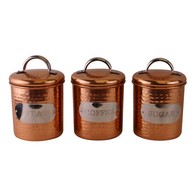 See more information about the 3 x Metal Tins Twist Lid 1.1 Litres - Copper