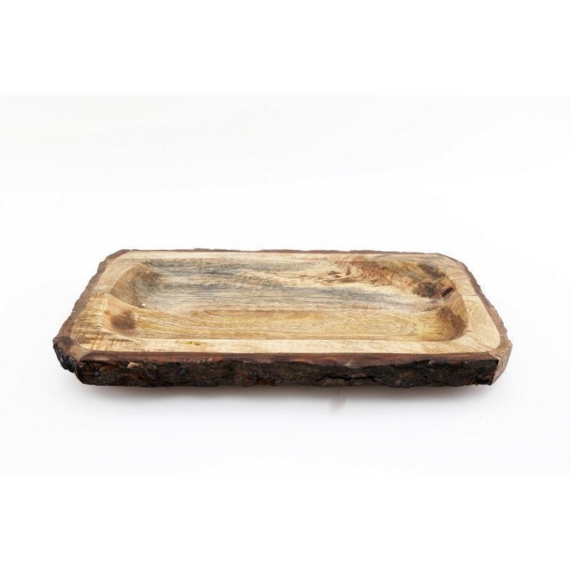 Bark Serving Platter Wood - 33cm