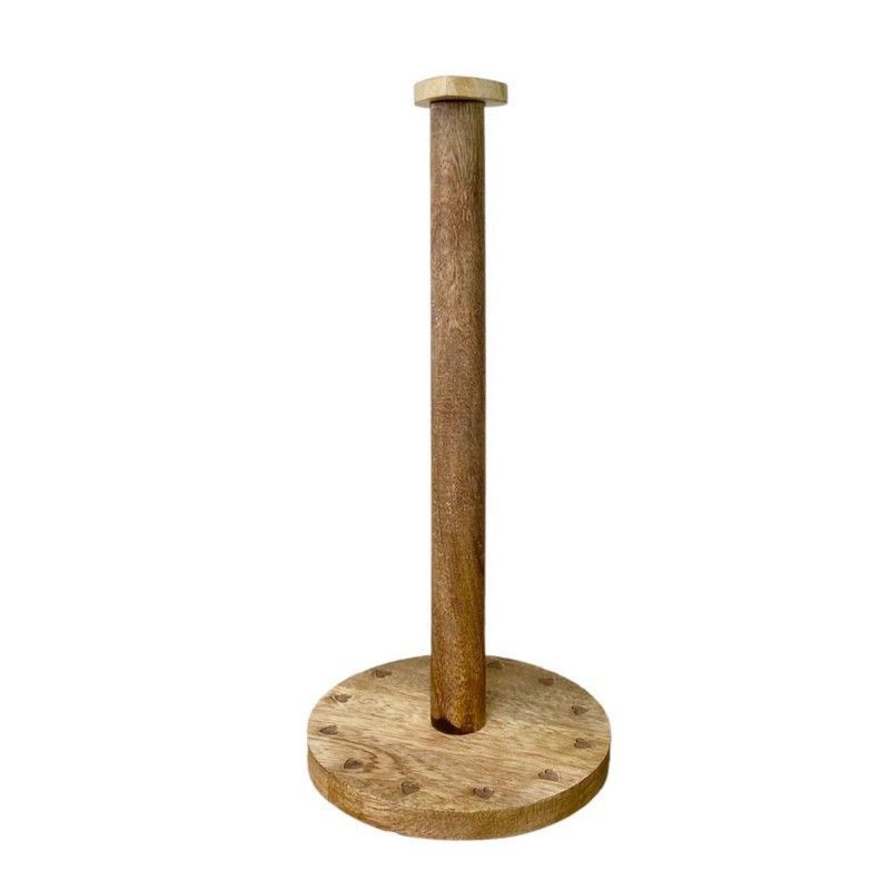 Kitchen Roll Holder Wood - 34cm