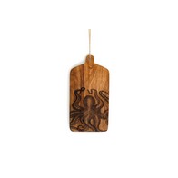 See more information about the Chopping Board Wood with Octopus Pattern - 30cm