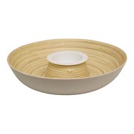 See more information about the Dip Dish Bamboo & Ceramic White - 32cm