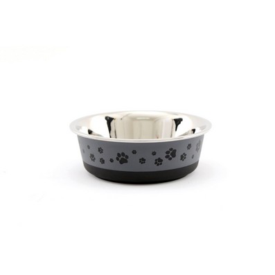 See more information about the Cat and Dog Bowl Grey Stainless Steel 0.8 ml by Geko