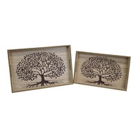 See more information about the 2x Tray Wood with Tree Pattern