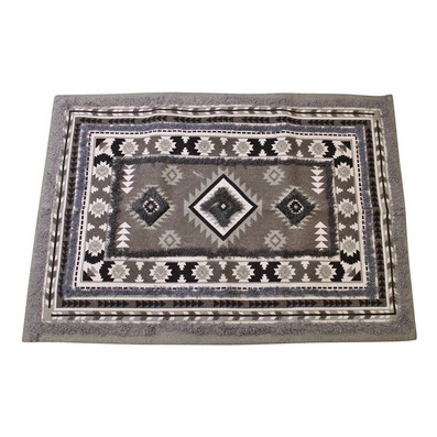 Image of Rug Cotton with Aztec Pattern - 90cm