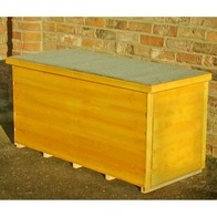 See more information about the Shire Securstore 4' 3" x 1' 11" Flat Storage Box - Premium Pressure Treated Shiplap