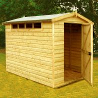 See more information about the Shire Security 5' 10" x 7' 10" Apex Shed - Premium Dip Treated Shiplap
