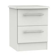 See more information about the Colby Slim Bedside Table Light Grey 2 Drawers
