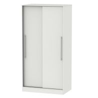 See more information about the Colby Tall Sliding Door Wardrobe Light Grey 2 Doors