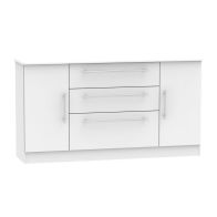 See more information about the Colby 3 Drawer 2 Door Wide Unit Light Grey