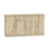 See more information about the Colby 1 Drawer 4 Door Wide Unit Bordeaux Oak